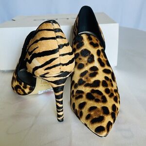 Aldo Women's Shoes Eladrielia 1/2 CHEETAH 1/2 TIGER PRINT 4" STILLETO HEELS US 7